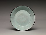 Dish, Stoneware with crackled blue glaze (Guan ware), China