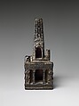 Model of the Mahabodhi Temple, Quartz-muscovite-chlorite-talc phyllite, India, Bihar