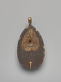 Incense box, Iron inlaid with gold and silver, Korea