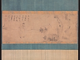 Meeting between Yaoshan and Li Ao, Attributed to Zhiweng (Chinese, active first half of the 13th century), Horizontal painting mounted as a hanging scroll; ink on paper, China