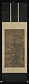 Landscape after a poem by Wang Wei, Tang Di (Chinese, ca. 1287–1355), Hanging scroll; ink and color on silk, China