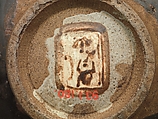 Water Pot, Ogata Kenzan (Japanese, 1663–1743), Clay covered with white and black glazes and decorated on the white parts under the glaze (Kenzan style), Japan