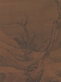 Crows in Old Trees, Luo Zhichuan (Chinese, active ca. 1300–30), Hanging scroll; ink and color on silk, China