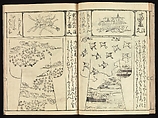 Book I, separate 4 Order Book of Kosode Patterns (Chūmon no hiinagata/Hiinagata chūmon chō), Imura Katsukichi (Japanese, active early 18th century), Woodblock-printed book; ink on paper, Japan