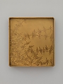 Writing Box, Formerly Attributed to Ogata Kōrin (Japanese, 1658–1716), Lacquer with pewter and gold, Japan