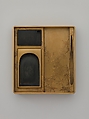Writing Box, Formerly Attributed to Ogata Kōrin (Japanese, 1658–1716), Lacquer with pewter and gold, Japan