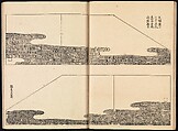 Spread 6 of 24 One Hundred Paintings of the Ogata Lineage (Ogata ryu hyakuzu), Nakano Kimei (Japanese, 1834–1892), Set of two Woodblock printed books; ink on paper, Japan