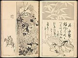 One Hundred Paintings of the Ogata Lineage (Ogata ryu hyakuzu), Nakano Kimei (Japanese, 1834–1892), Set of two Woodblock printed books; ink on paper, Japan