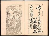 Mirror of Genuine Work of Monk Hōitsu (Hōitsu shōnin shinseki kagami), Ikeda Koson (Japanese, 1803–1868), Set of two woodblock printed books; ink and color on paper, Japan
