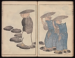 Kōrin's Painting Style (Kōrin gashiki), Aikawa Minwa (Japanese, active 1806–1821), Set of two Woodblock printed books; ink and color on paper, Japan