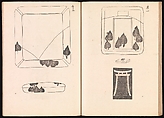 One Hundred Newly Selected Designs by Kōrin (Kōrin shinsen hyakuzu), Ogata Kōrin (Japanese, 1658–1716), Two volumes of Woodblock printed books; ink on paper, Japan