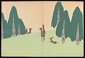 Flowers of a Hundred Worlds (Momoyogusa), Kamisaka Sekka (Japanese, 1866–1942), Set of three woodblock-printed books; ink and color on paper, Japan