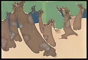 Flowers of a Hundred Worlds (Momoyogusa), Kamisaka Sekka (Japanese, 1866–1942), Set of three woodblock-printed books; ink and color on paper, Japan
