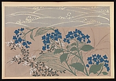 Kōrin-style Patterns (Kōrin moyō), Furuya Kōrin (Japanese, 1875–1910), Two volumes; ink on paper, Japan