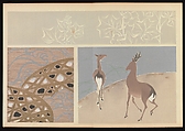 Kōrin-style Patterns (Kōrin moyō), Furuya Kōrin (Japanese, 1875–1910), Two volumes; ink on paper, Japan