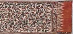 Hip Wrapper (Tuppotiya), Mordant- and resist-dyed plain-weave cotton, India (for Indonesian market)