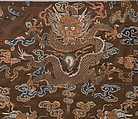 Buddhist Priest's Vestment made from a Chinese Robe, Silk satin brocaded with silk and metallic thread, with added embroidery, Japan