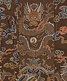 Buddhist Priest's Vestment made from a Chinese Robe, Silk satin brocaded with silk and metallic thread, with added embroidery, Japan