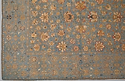 Furniture Cover for Table, Silk and metal thread embroidery on plain weave silk; lined with cotton, China for British or Persian market (?)