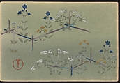 A Thousand Grasses (Chigusa), Kamisaka Sekka (Japanese, 1866–1942), Set of three woodblock-printed books; ink and color on paper, Japan