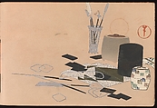 A Thousand Grasses (Chigusa), Kamisaka Sekka (Japanese, 1866–1942), Set of three woodblock-printed books; ink and color on paper, Japan