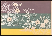 A Thousand Grasses (Chigusa), Kamisaka Sekka (Japanese, 1866–1942), Set of three woodblock-printed books; ink and color on paper, Japan