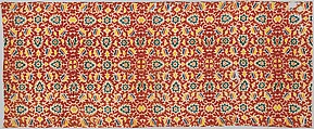 Dye-Patterned Silk, Silk (clamp resist, dyed), India