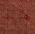 Textile with Sacred Goose (Hamsa) Design, Cotton, block-printed and mordant-dyed, India (Gujarat, for Indonesian Market)