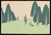 Flowers of a Hundred Worlds (Momoyogusa), Kamisaka Sekka (Japanese, 1866–1942), Set of three woodblock-printed books; ink and color on paper, Japan