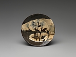 Dishes with Seasonal Designs, Ogata Kenzan (Japanese, 1663–1743), Earthenware with white slip, iron oxide and underglaze cobalt-blue (Nijō Chōjiya-machi kiln, Kyoto), Japan