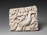 Goose (Hamsa) with Floral Tail, Stucco with color, China (Xinjiang Autonomous Region)