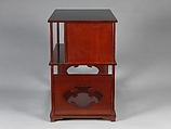 Tea Cabinet with Bamboo, Kamisaka Sekka (Japanese, 1866–1942), Lacquered wood with gold-painted design and metal door-pulls, Japan