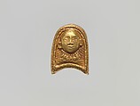 Plaque with Head, Gold, China (Xinjiang Autonomous Region, Central Asia)
