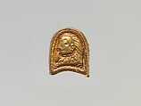 Plaque with Head, Gold, China (Xinjiang Autonomous Region, Central Asia)