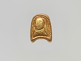 Plaque with Head, Gold, China (Xinjiang Autonomous Region, Central Asia)