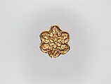 Flower-Shaped Clothing Plaque, Gold, China (Xinjiang Autonomous Region, Central Asia)