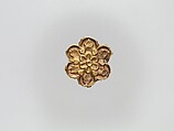 Flower-Shaped Clothing Plaque, Gold, China (Xinjiang Autonomous Region, Central Asia)