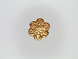 Flower-Shaped Clothing Plaque, Gold, China (Xinjiang Autonomous Region, Central Asia)