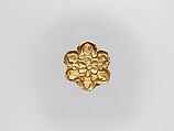 Flower-Shaped Clothing Plaque, Gold, China (Xinjiang Autonomous Region, Central Asia)