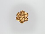 Flower-Shaped Clothing Plaque, Gold, China (Xinjiang Autonomous Region, Central Asia)