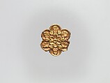 Flower-Shaped Clothing Plaque, Gold, China (Xinjiang Autonomous Region, Central Asia)