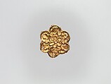 Flower-Shaped Clothing Plaque, Gold, China (Xinjiang Autonomous Region, Central Asia)