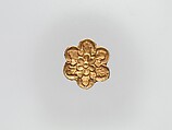 Flower-Shaped Clothing Plaque, Gold, China (Xinjiang Autonomous Region, Central Asia)