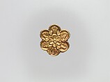 Flower-Shaped Clothing Plaque, Gold, China (Xinjiang Autonomous Region, Central Asia)