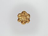 Flower-Shaped Clothing Plaque, Gold, China (Xinjiang Autonomous Region, Central Asia)