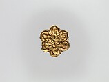 Flower-Shaped Clothing Plaque, Gold, China (Xinjiang Autonomous Region, Central Asia)