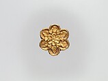 Flower-Shaped Clothing Plaque, Gold, China (Xinjiang Autonomous Region, Central Asia)