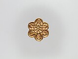 Flower-Shaped Clothing Plaque, Gold, China (Xinjiang Autonomous Region, Central Asia)