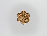 Flower-Shaped Clothing Plaque, Gold, China (Xinjiang Autonomous Region, Central Asia)