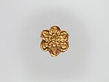 Flower-Shaped Clothing Plaque, Gold, China (Xinjiang Autonomous Region, Central Asia)